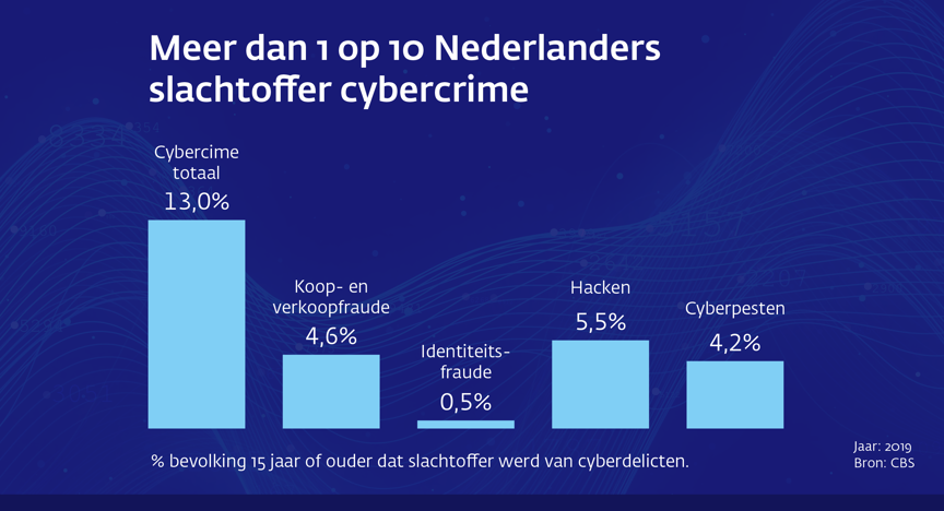 Infographic cybercrime: slachtoffers